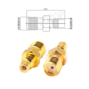 <span class=keywords><strong>SMA</strong></span> nữ để <span class=keywords><strong>SMC</strong></span> nam thẳng RF kết nối đồng trục chuyển đổi connecter <span class=keywords><strong>Adapter</strong></span> mạ vàng - Product Image 3