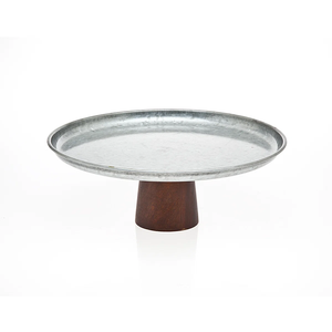 แท่นวางเค้กรูปทรงกลมพร้อมฐานไม้สำหรับจัดแสดงเค้กและตกแต่งเค้ก - Product Image 1