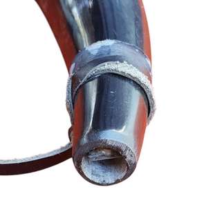 Belleza de lujo de alta calidad, nórdico tallado a mano, pulido, limpio, sellado, cuerno que sopla, correa de cuero de búfalo Real - Product Image 6