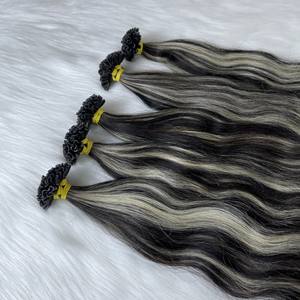 Usine En Gros Sain Cuticule Aligné 100% Extensions De Cheveux Humains U Pointe Droite Style Kératine Pointe Extensions De Cheveux - Product Image 2