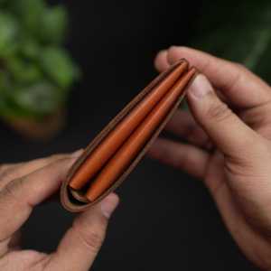 Cartera de cuero plegable No.98 (color marrón británico) - Product Image 6