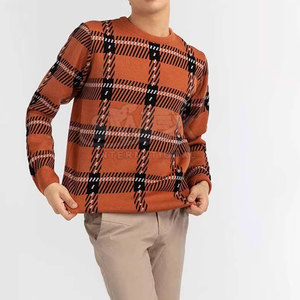 Pull en tissu mélangé style streetwear, coupe décontractée, tricot, pull tendance, haut d'automne et d'hiver, couleur personnalisée, pull pour homme - Product Image 2