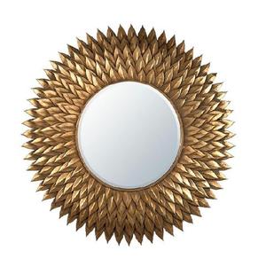 Espejo Decorativo de Pared Dorado Antiguo para Sala de Estar y Dormitorio, Espejo Decorativo Colgante para Tocador - Product Image 1