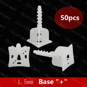 ระบบปรับระดับกระเบื้องพลาสติกขนาด1.5มม. เครื่องมือปรับระดับเซรามิกสำหรับผนังทางเดินในสวนสำหรับอุปกรณ์ตกแต่งสเปเซอร์ - Product Image 1