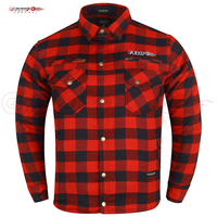 Vêtements de sport pour moto en flanelle imprimée respirante avec doublure en aramide et patchs en polyester, certifiés CE, pour l'été/l'hiver