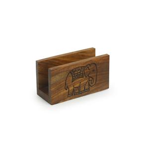 Servilletero de madera de diseño elegante, encimera para boda, hogar, Hotel, restaurante, oficina, Bar, vajilla, caja de pañuelos hecha en la India - Product Image 1