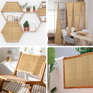 Sangle de canne en rotin carré de couleur crème naturelle matériaux de sangle Radio feuille de rotin pour la fabrication de meubles de l'usine du Vietnam - Product Image 6