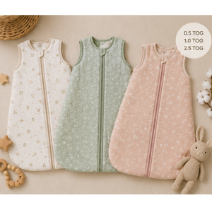 Gigoteuse Bébé 100% Coton Muslin Premium, Sans Manches, Certifiée TOG, Couverture Portable Douce pour Nourrisson avec Fermeture Éclair de Sécurité - Product Image 1