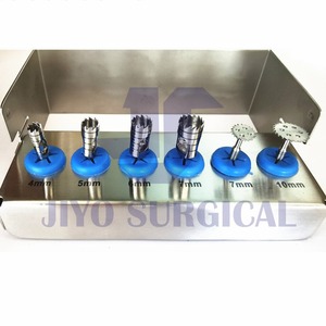 Kit de perceuse dentaire à trépan 8 pièces porte-fraise chirurgicale Kits de chirurgie d'implant de greffe osseuse approuvés CE couleur bleue - Product Image 5