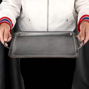 Plateau de service en métal martelé élégant, une belle addition à votre décoration de cuisine pour la table basse et la décoration de la maison en vente à l'exportation - Product Image 4