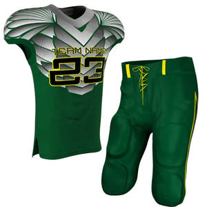 Uniforme de fútbol americano transpirable ajustable precio al por mayor personalizado de poliéster de alta calidad para hombres - Product Image 5