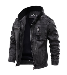 Chaquetas de cuero 2025 para hombre a la venta al mejor precio Chaqueta transpirable a prueba de agua para hombre de talla grande con logotipo único al por mayor - Product Image 6