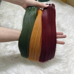 Venta al por mayor de cabello VQ Laura 100% humano liso natural Remy de Vietnam 10A virgen con doble trama a máquina y trama de encaje HD, varias opciones - Product Image 3