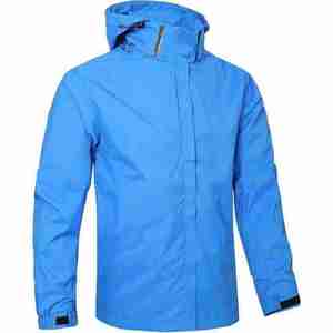 Veste coupe-vent en tricot d'été élégante pour hommes, mode personnalisée, solide, chaude avec col à capuche et fermeture éclair fine, ensemble de vente en gros - Product Image 1