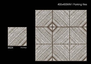 Carreaux de stationnement émaillés en porcelaine modernes élégants 400x400mm antidérapants pour villa extérieure de fabricant indien - Product Image 4