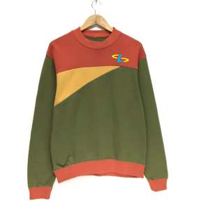 Sudadera de Algodón Grueso Personalizada para Mujer, Sudadera Holgada con Cuello Alto Simulado y Bordado, Cuello Redondo Largo y Felpa Suave - Product Image 1