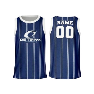 Maillot de basket-ball pour homme, couleur et taille personnalisées, impression par transfert thermique, nom de l'équipe personnalisé sur le devant, taille plus, 100% polyester respirant - Product Image 1