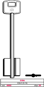 Chiave a Doppia Mappa CSLC (G.VAT 5) Cisa - Product Image 1
