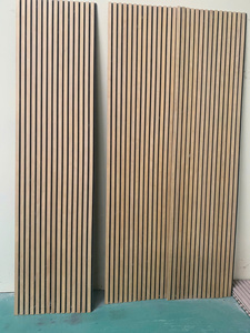 Panel Acústico Curvo de Diseño Moderno de 1220*2420 mm, Panel Insonorizante de MDF de 21 mm, Madera Sólida, Aislamiento de Fibra de Poliéster 100%, Ecológico - Product Image 5