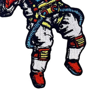 Parches de chenilla personalizados al por mayor ropa con parches bordados coloridos logotipo personalizado bordado de alta calidad - Product Image 2