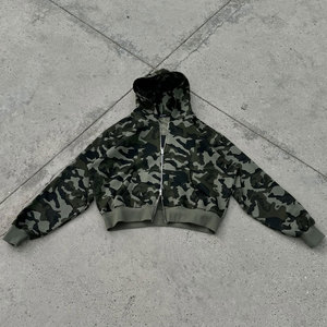 Custom <b>Vintage</b> Print Camouflage Men'S Hoodies 450 Gsm Pullover <b>Sweatshirts</b> Boxy Cotton Graphic Hunting Hoody Camo Hoodie for Men - Product Image 5