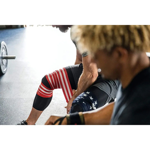 Premium Quality Gym accessories Customized <b>Knee</b> Wraps for Weightlifting (Pair) Ideal for <b>Squatting</b> & Gym Use <b>Knee</b> Wraps - Product Image 5