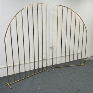 DreamLike-Fondo de lujo para boda, pantalla de oro brillante, acero inoxidable, arco de flores ecológico moderno, decoración Rectangular de arco - Product Image 5