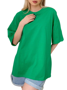 المرأة قصيرة الأكمام جولة الرقبة خطوط المتضخم تي شيرت الرسم تي شيرت فضفاضة عارضة قمصان مخصصة فارغة النساء تي شيرت زائد الحجم - Product Image 2