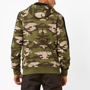 Sudadera con Capucha de Camuflaje Personalizada de Algodón para Hombre, Estilo con Cremallera Completa, Traje de Poliéster, Sudadera con Capucha de Camuflaje para Hombre - Product Image 3