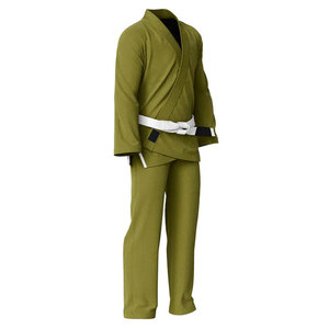 ชุดยูโดออกแบบโลโก้ด้านหน้าเอง ผ้าฝ้าย 100% น้ำหนักเบา ระบายอากาศได้ดี เย็บเสริมความแข็งแรงสำหรับการฝึกซ้อม - Product Image 2