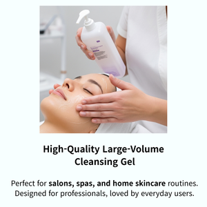 Ellie Korean Cleansing Gel with CICA & Royal Jelly 1000ml Large Volume OEM Skincare for Salon Spa & Home Use - Product Image 2