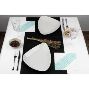 Tovaglioli con Stampa Ibiza in Acquamarina 40x40cm, Bambutex Naturale, 600 Pezzi, B2B - Product Image 2