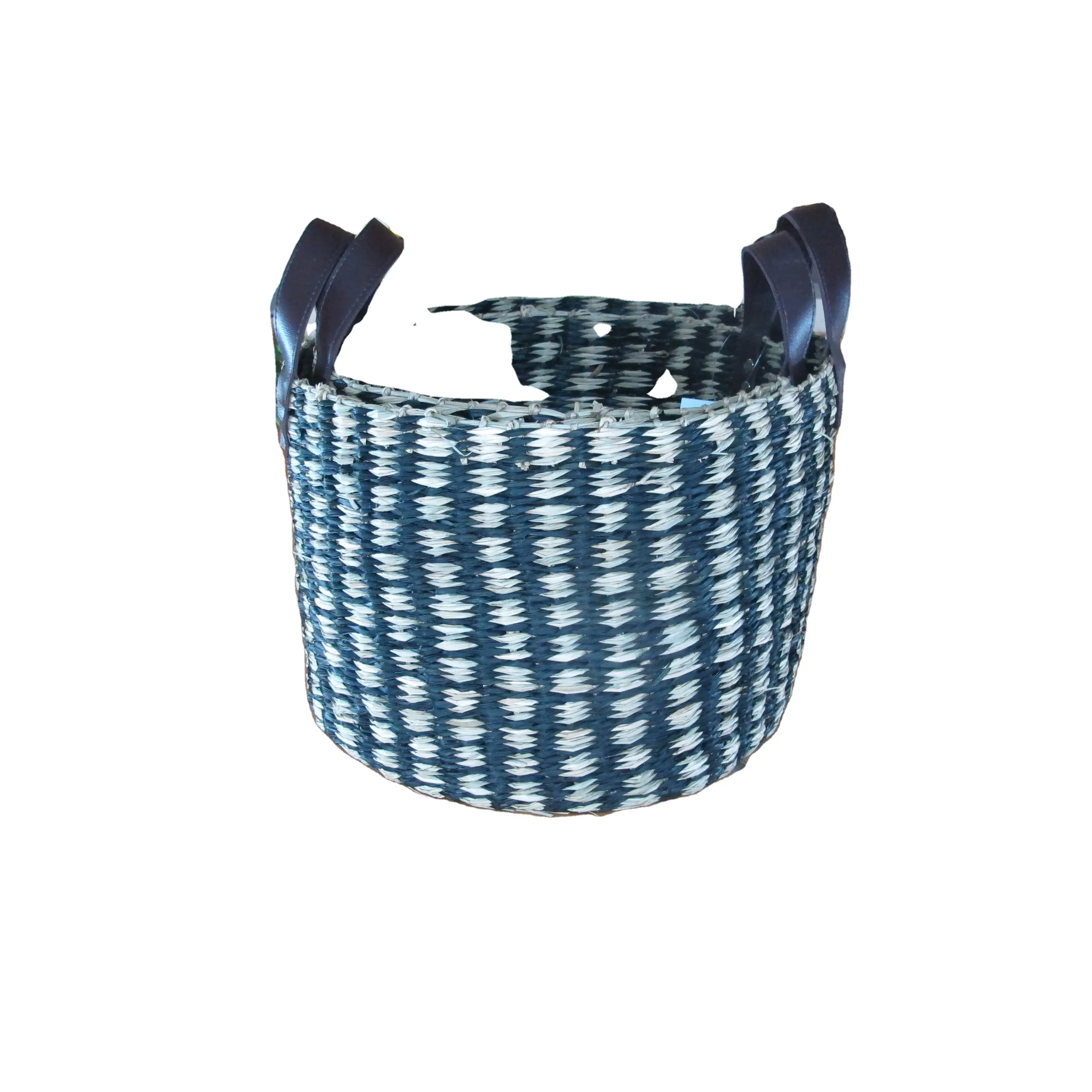 High quality best seller seagrass storage basket with handles wholesale Willow Picnic Hamper Basket Rattan Food Gift Storage