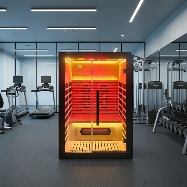 Low EMF Full Spectrum Infrared Sauna 2 Persons Large Family Sauna Spa Room