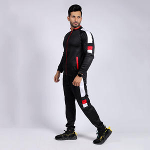 Ensemble de jogging 2 pièces pour homme, style personnalisé, pour l'hiver, course en plein air, fitness, 100% fibre de bambou, respirant, séchage rapide - Product Image 1