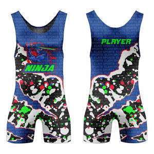 Combinaisons de lutte pour joueurs d'équipe, rashguard pour adultes, vente en gros d'usine, tissu extensible personnalisé, respirant, séchage rapide, devant - Product Image 3