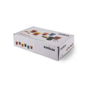 Set di 6 Tazze da Caffè Espresso in Porcellana Resistente 9 cl (3 oz) Aboriginal di Excelsa con Decorazione Colorata Australiana Arte Indigena - Product Image 5