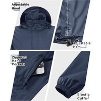 Veste coupe-vent de golf OEM pour homme tissu léger personnalisé respirant avec logo et personnalisation de marque privée