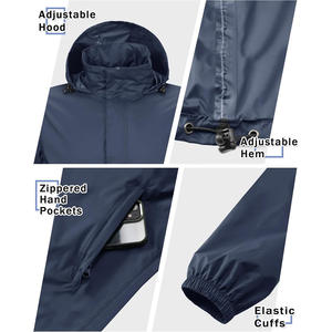 Chaqueta cortavientos de golf OEM para hombre, tela ligera personalizada transpirable con logotipo de marca y personalización de etiqueta privada - Product Image 5
