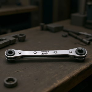 Clé à cliquet réversible Hazet double embout droit 1/4'' et 5/16'' pour outils pneumatiques - Product Image 3