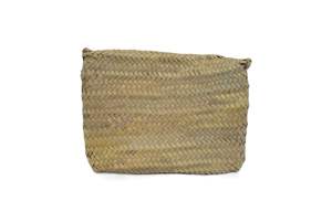 Bolso de mano estilo cruzado de playa de verano para niñas vintage, cierre abierto informal con forro de paja y dos correas - Product Image 6