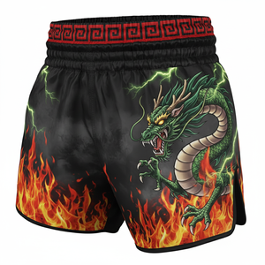 Shorts de Muay Thai Personalizados para Entrenamiento de Boxeo, Sublimación al por Mayor, Poliéster Ligero y Transpirable, Logotipo Personalizado - Product Image 2