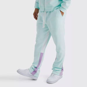 Pantalon évasé de qualité supérieure à logo personnalisé pour hommes coupe évasée surdimensionnée en toile Offre Spéciale vêtements décontractés pour hommes - Product Image 1