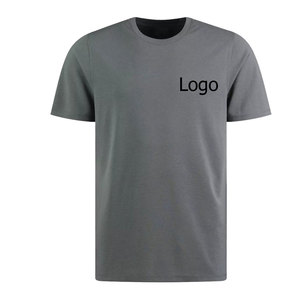 เสื้อยืดโอเวอร์ไซส์สีดำผ้าฝ้ายแขนสั้นคอกลมลำลองพิมพ์ลายโลโก้ด้านหน้า Trackstar OEM แบรนด์ส่วนตัว TSI-G05-P0147 สำหรับผู้ชาย - Product Image 6
