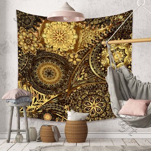 Tapiz de Mandala bohemio indio, tapices colgantes de pared con estampado Digital de algodón Hippie, decoración del hogar para dormitorio, estampado Floral 100% - Product Image 2