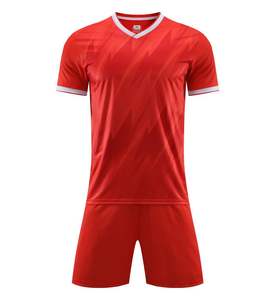 Ensemble de maillots et de shorts de football de qualité supérieure |   Uniformes de football légers pour les équipes |   Tenues de sport personnalisables - Product Image 1