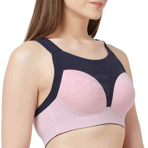 Soutien-gorge de sport réversible pour femme, léger, respirant, écologique, à maintien élevé, avec coussinets amovibles en Spandex, fabriqué au Pakistan - Product Image 2