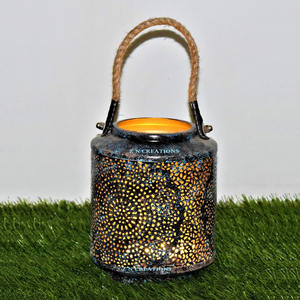 Lanterne photophore unique pour bougie de table ou affichage LED à la maison ou au bureau - Product Image 3