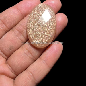 Pierres précieuses en pierre de soleil 100% naturelles, faites à la main, cabochons de formes et tailles variées, à dos plat, de la meilleure qualité, pour la fabrication de bijoux, pierres en vrac FAIJAN GEMS - Product Image 2