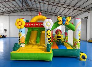 Most Popular High Quality 4x4m Inflatable Bounce House Slide <b>Ball</b> <b>Pit</b> Combo Plastic Material Custom Color Logo Outdoor Use - Product Image 4